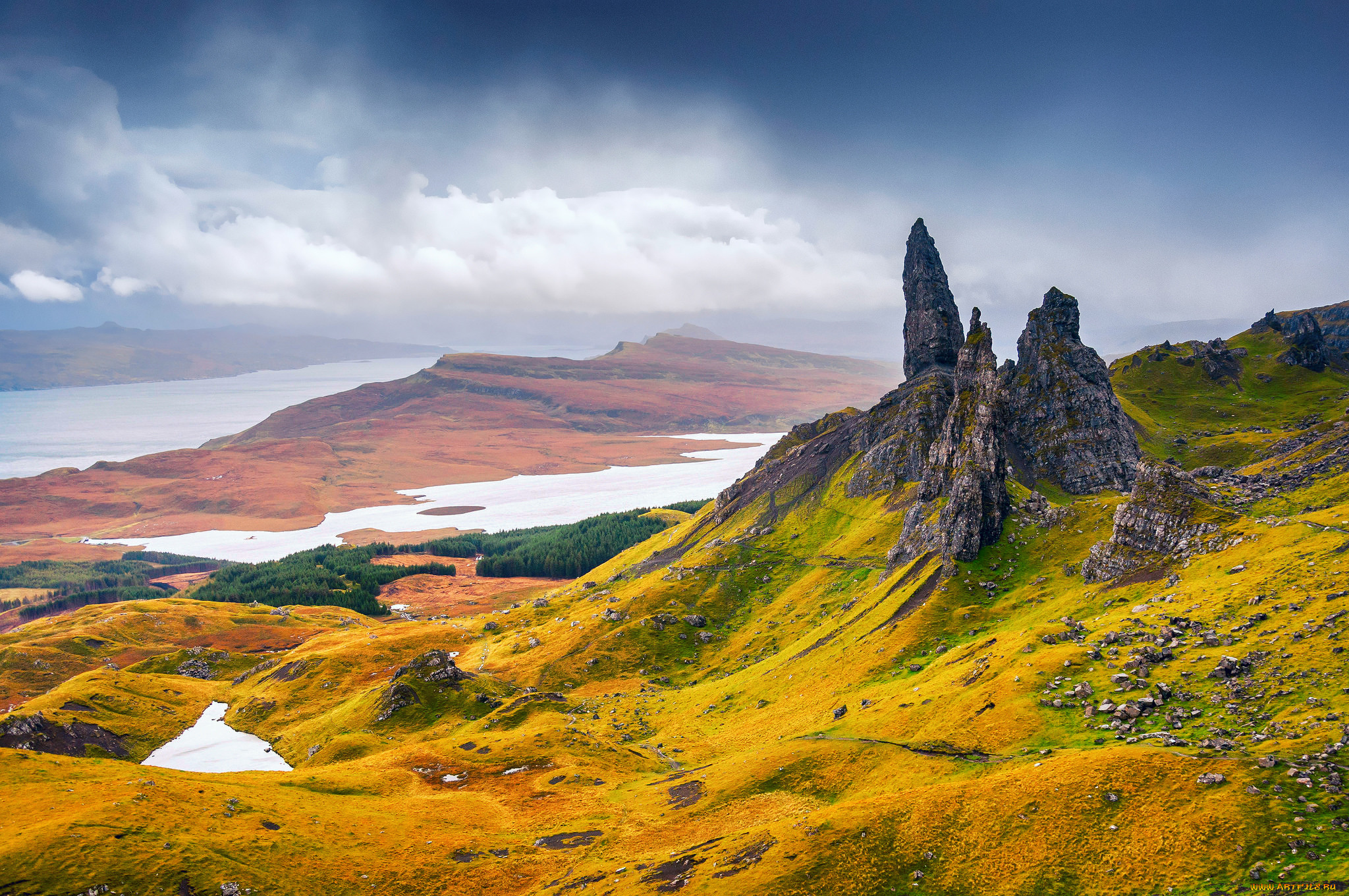 Scotland northern ireland. Шотландия Северо Шотландское Нагорье. Остров Скай Шотландия. Осенний хайленд Шотландия.